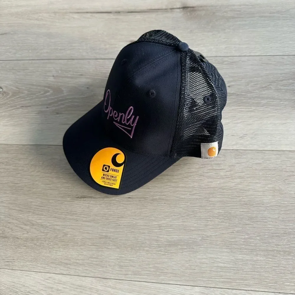 Carhartt Rugged Trucker Hat Openly (LBGTQ + Pride) Embroidered Navy OS‎ NWT